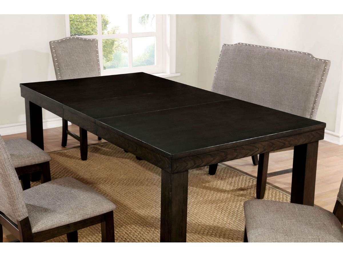 Teagan Dark Walnut/Gray Dining Table - Ornate Home