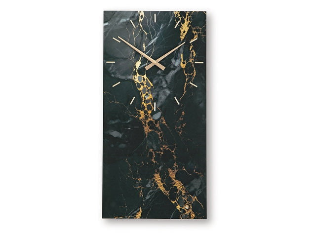 Teague Black/Gold Wall Clock (Online Special Price) - Ornate Home