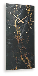 Teague Black/Gold Wall Clock (Online Special Price) - Ornate Home