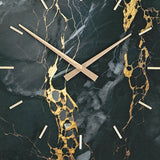 Teague Black/Gold Wall Clock (Online Special Price) - Ornate Home