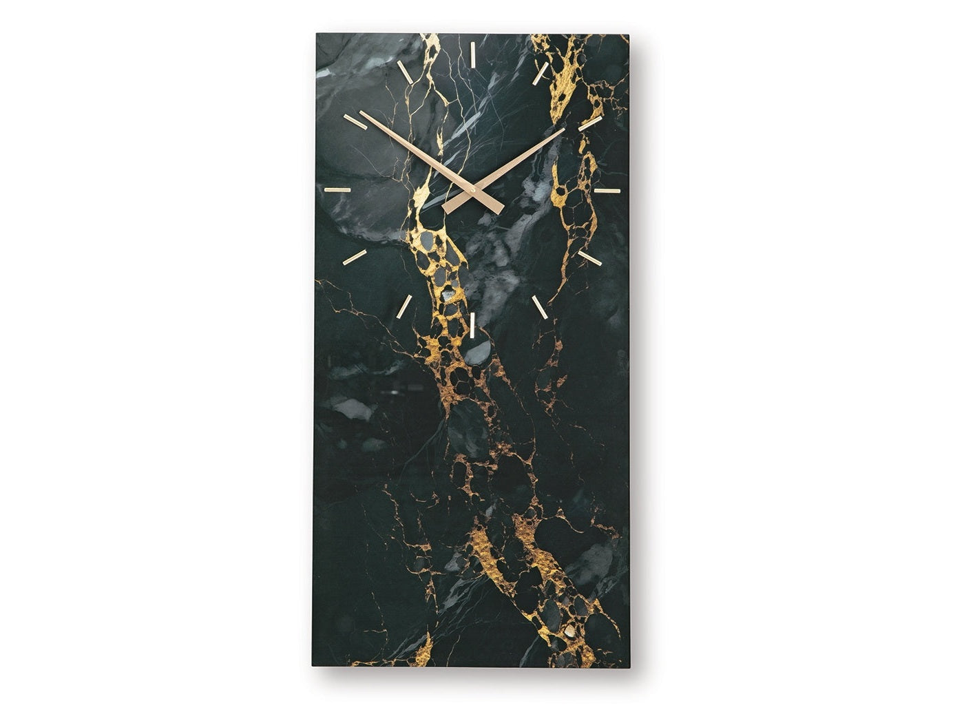 Teague Black/Gold Wall Clock - Ornate Home