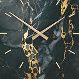 Teague Black/Gold Wall Clock - Ornate Home