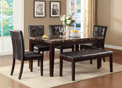 Teague Brown Dining Room Bench - Ornate Home