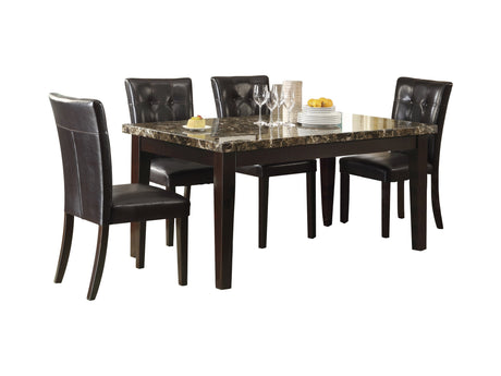 Teague Brown / Espresso 5-piece Dinig Table Set - Ornate Home