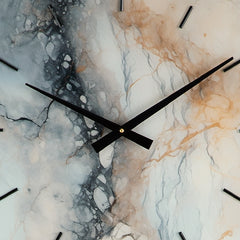 Teague Brown/Gray/Ivory Wall Clock - Ornate Home