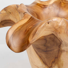 Teak Flow Brown Natural Outdoor Bowl - Ornate Home