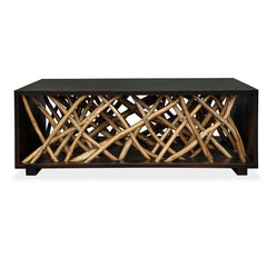 Teak Maze Woodtone Coffee Table - Ornate Home