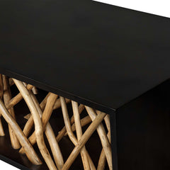 Teak Maze Woodtone Coffee Table - Ornate Home