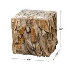 Teak Root Woodtone Bunching Cube - Ornate Home