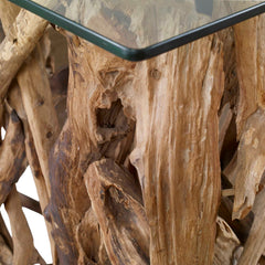 Teak Wood Woodtone Console - Ornate Home