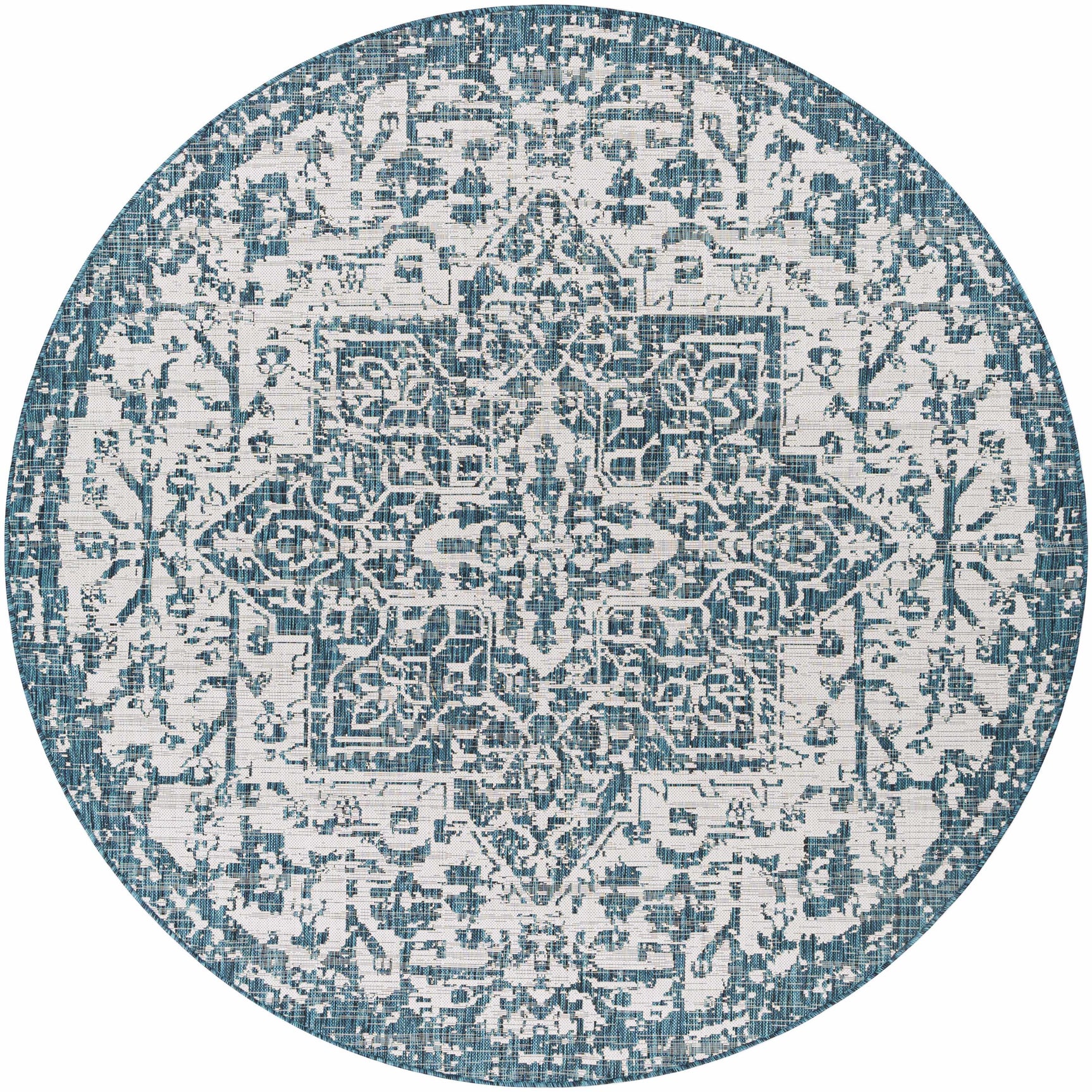 Teal Kilmacolm Indoor & Outdoor Area Rug - Clearance - Ornate Home