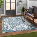Teal Kilmacolm Indoor & Outdoor Area Rug - Clearance - Ornate Home