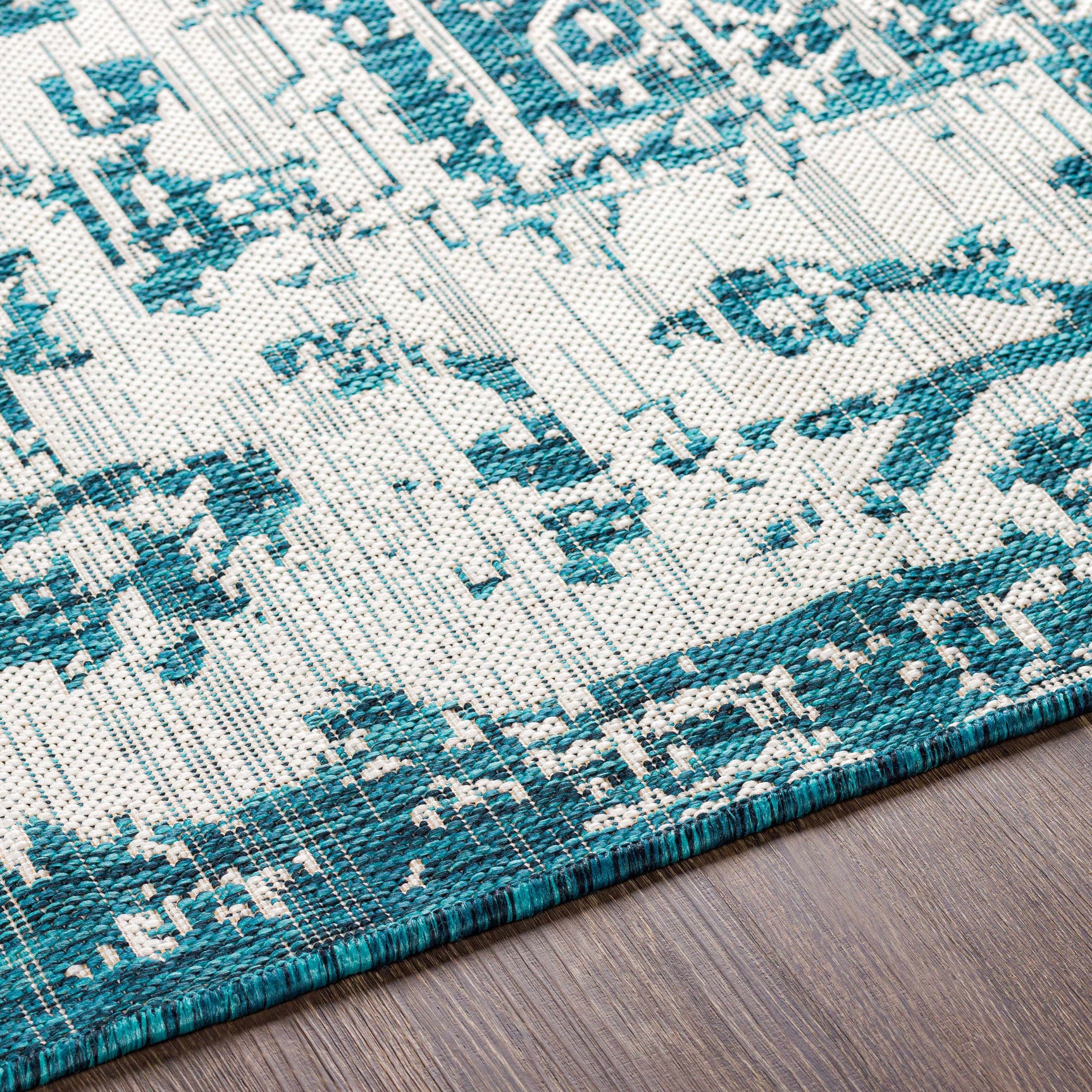 Teal Kilmacolm Indoor & Outdoor Area Rug - Clearance - Ornate Home