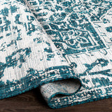 Teal Kilmacolm Indoor & Outdoor Area Rug - Clearance - Ornate Home