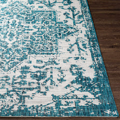 Teal Kilmacolm Indoor & Outdoor Area Rug - Clearance - Ornate Home