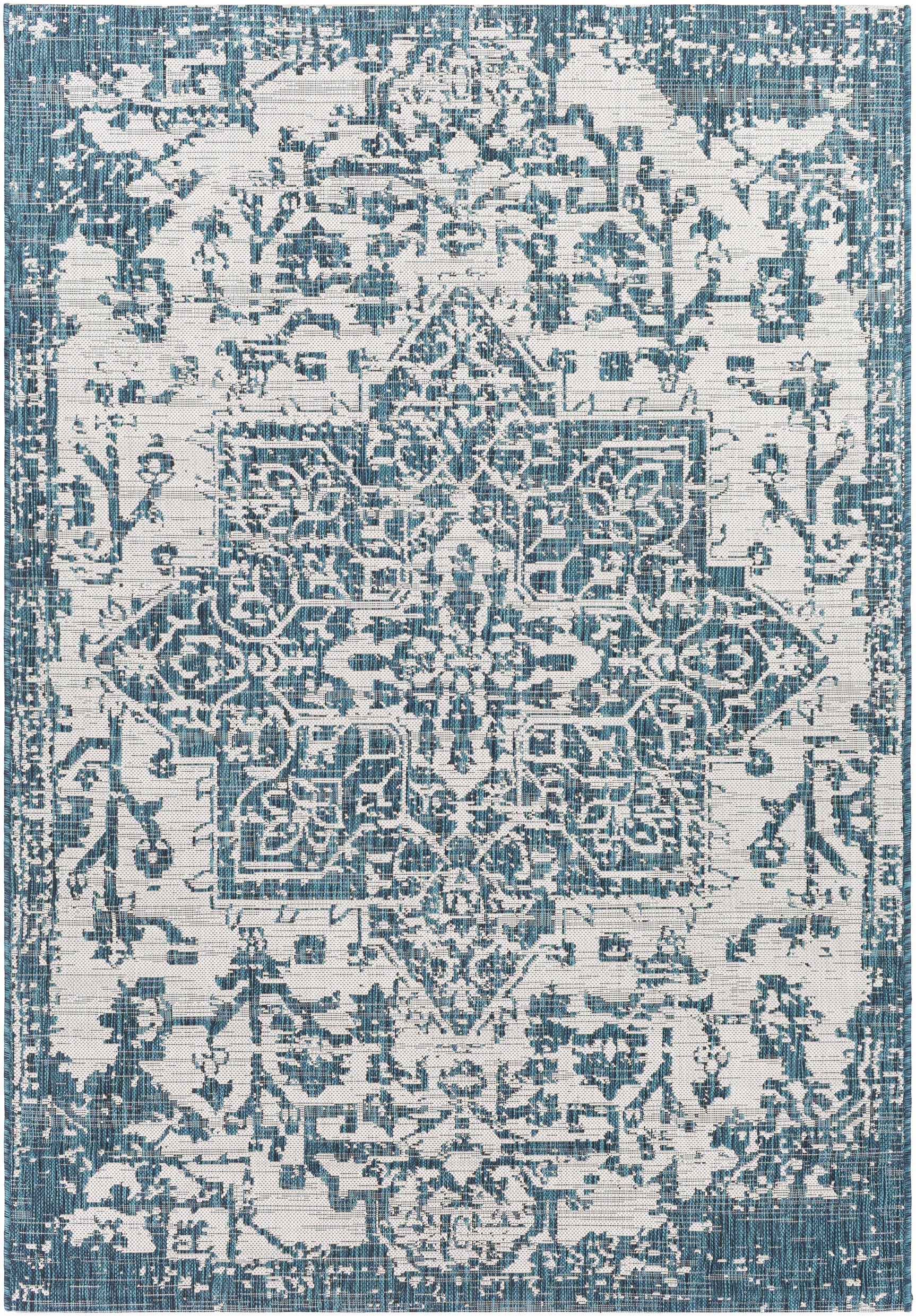 Teal Kilmacolm Indoor & Outdoor Area Rug - Clearance - Ornate Home
