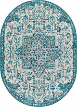 Teal Kilmacolm Indoor & Outdoor Area Rug - Clearance - Ornate Home