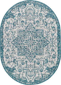 Teal Kilmacolm Indoor & Outdoor Area Rug - Clearance - Ornate Home
