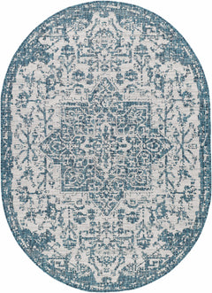 Teal Kilmacolm Indoor & Outdoor Area Rug - Clearance - Ornate Home