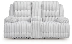 Technique Alloy Power Reclining Loveseat with Console - Ornate Home