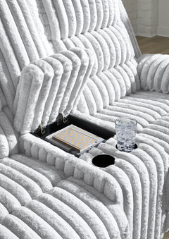 Technique Alloy Power Reclining Loveseat with Console - Ornate Home