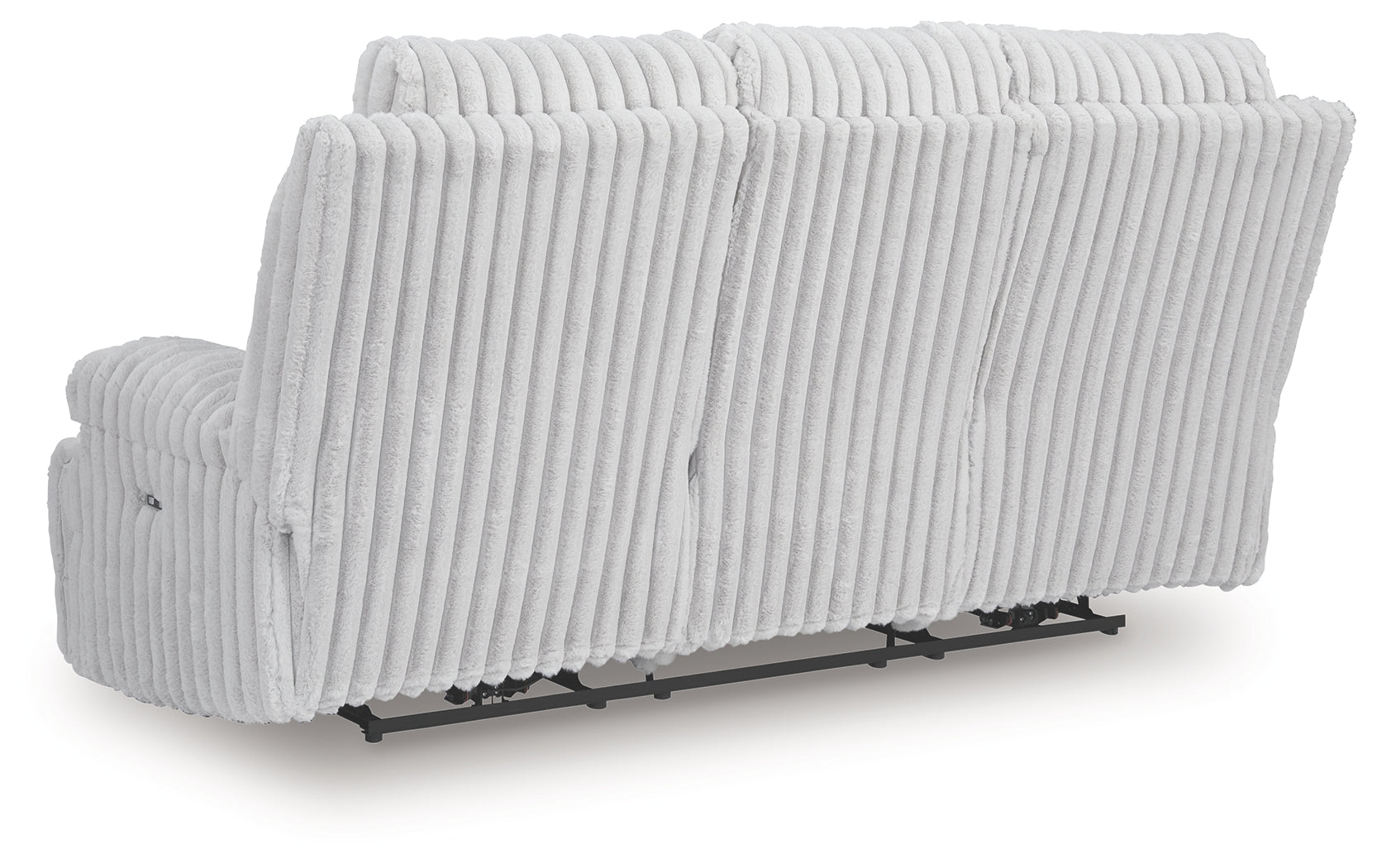 Technique Alloy Power Reclining Sofa with Drop Down Table - Ornate Home