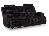 Technique Onyx Power Reclining Sofa with Drop Down Table - Ornate Home