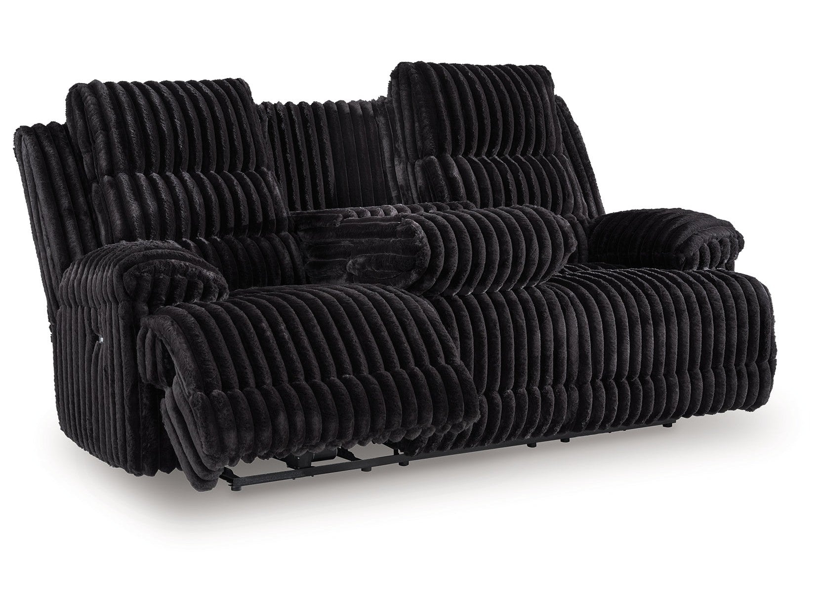 Technique Onyx Power Reclining Sofa with Drop Down Table - Ornate Home