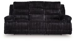 Technique Onyx Power Reclining Sofa with Drop Down Table - Ornate Home