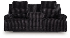Technique Onyx Power Reclining Sofa with Drop Down Table - Ornate Home