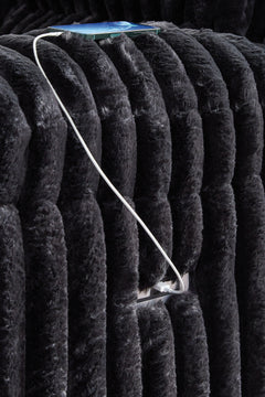 Technique Onyx Power Reclining Sofa with Drop Down Table - Ornate Home