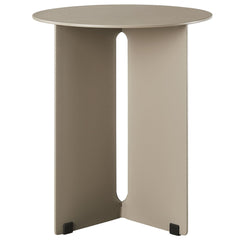 Tecton Khaki Outdoor Patio Aluminum Side Table - Ornate Home