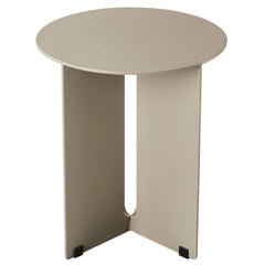 Tecton Khaki Outdoor Patio Aluminum Side Table - Ornate Home
