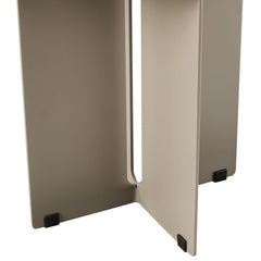 Tecton Khaki Outdoor Patio Aluminum Side Table - Ornate Home