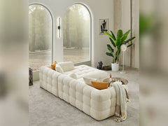 Teddy Cream Sectional Sofa - Ornate Home
