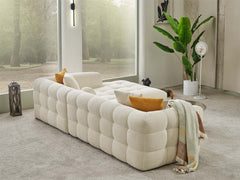 Teddy Cream Sectional Sofa - Ornate Home