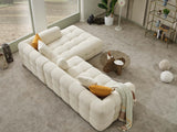 Teddy Cream Sectional Sofa - Ornate Home