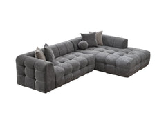 Teddy Grey Sectional Sofa - Ornate Home