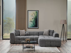 Teddy Grey Sectional Sofa - Ornate Home