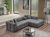 Teddy Grey Sectional Sofa - Ornate Home