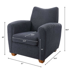 Teddy Slate Accent Chair - Ornate Home