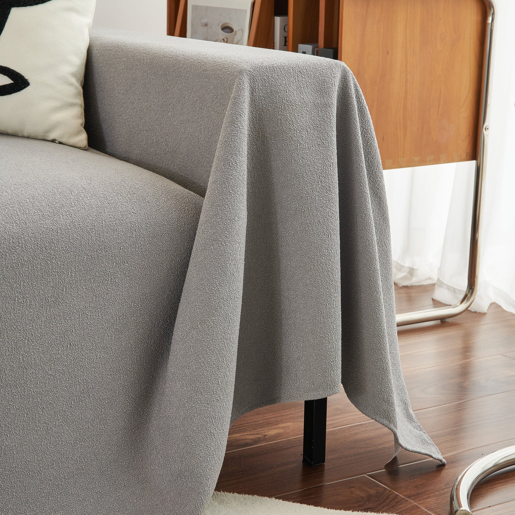 Teddy Throw Blanket and Stylish Slipcover for Couch, Waterproof Sofa Cover for Pets - Ornate Home