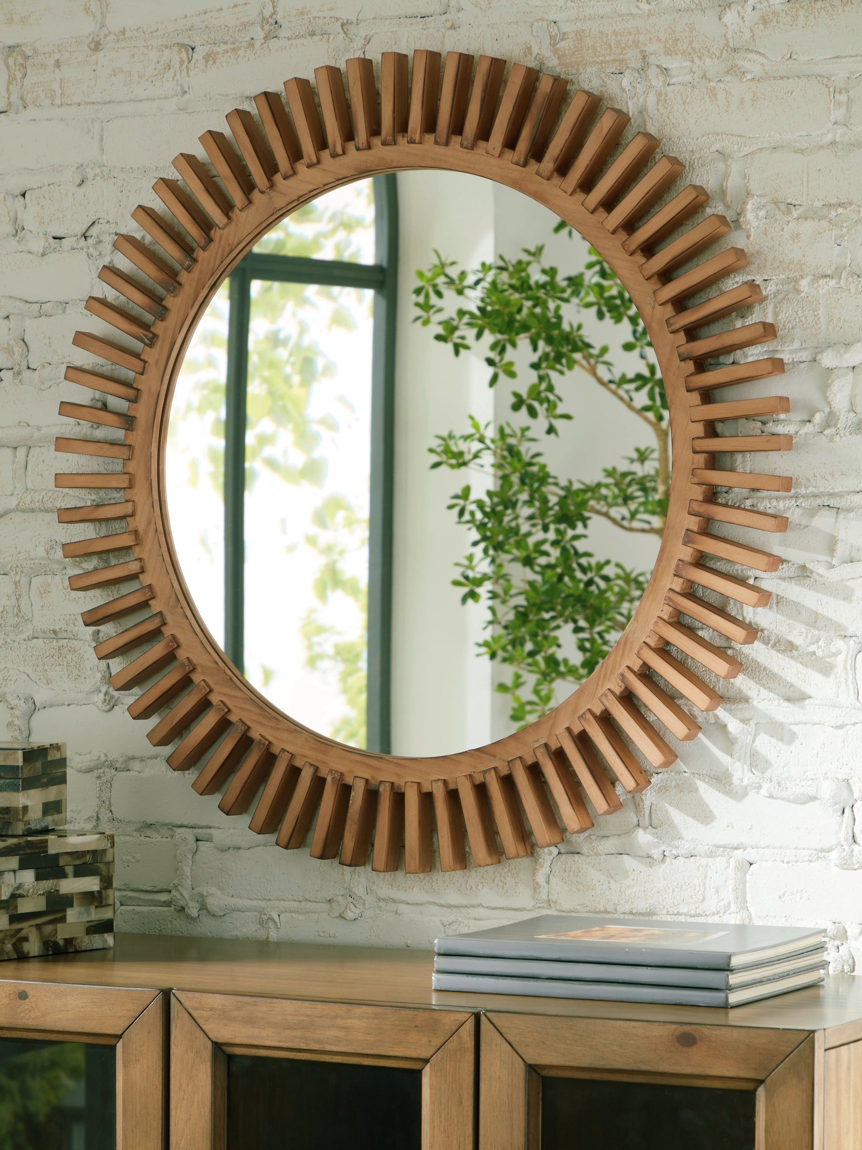 Tedwell Brown Accent Mirror (Online Special Price) - Ornate Home