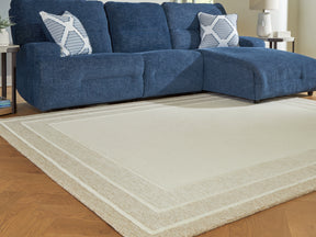 Teelgan Ivory/Tan Large Rug - Ornate Home