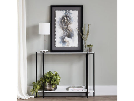 Teeter White/Black Console Table - Ornate Home