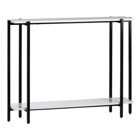 Teeter White/Black Console Table - Ornate Home