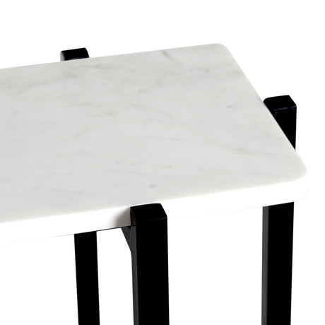Teeter White/Black Console Table - Ornate Home