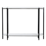 Teeter White/Black Console Table - Ornate Home