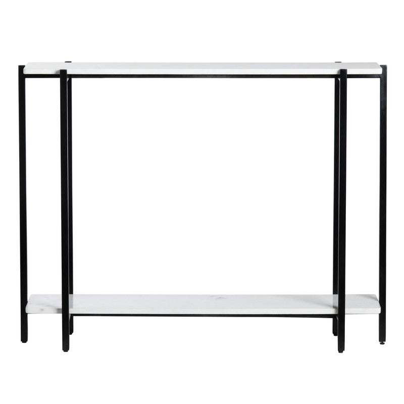 Teeter White/Black Console Table - Ornate Home