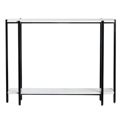Teeter White/Black Console Table - Ornate Home